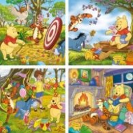Пъзел Super Color Winnie the Pooh 4 х 6 ч.: Cars 20532
