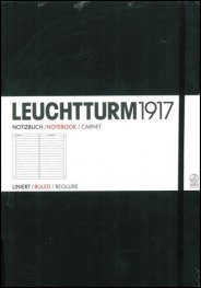 Бележник Leuchtturm 1917 Pocket Liniert [Ruled], Hardcover, Black/ 317 257