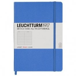 Бележник Leuchtturm 1917 Medium Liniert [Ruled], Hardcover, Cornflower- Blue/ 339 572