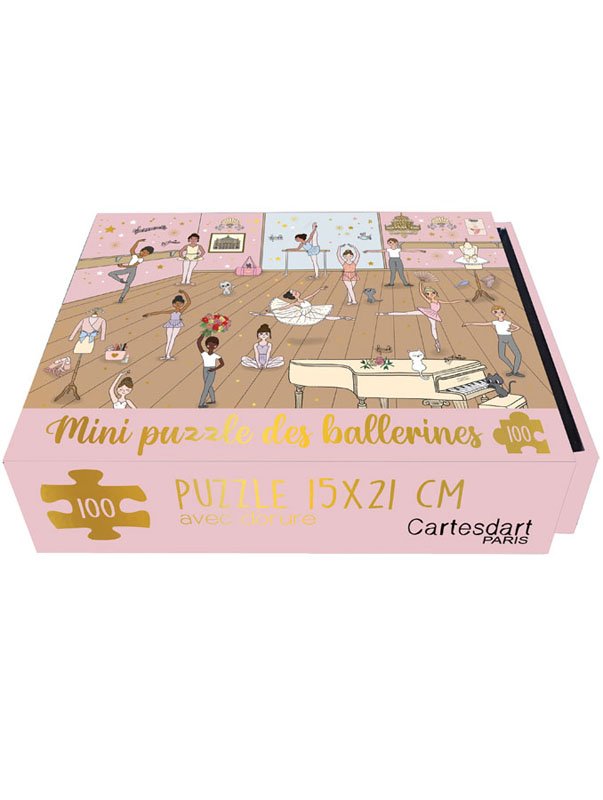 Мини пъзел - Балерини - 100 части CARTES D'ART