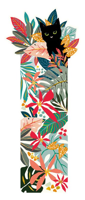Книгоразделител - Черно коте CARTES D'ART