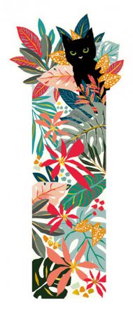 Книгоразделител - Черно коте CARTES D'ART