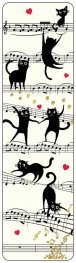 Книгоразделител - Музикални котки CARTES D'ART