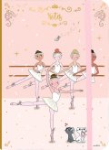Бележник с ластик А6 - Балерини CARTES D'ART
