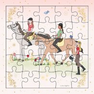 Картичка пъзел - Ездачи CARTES D'ART
